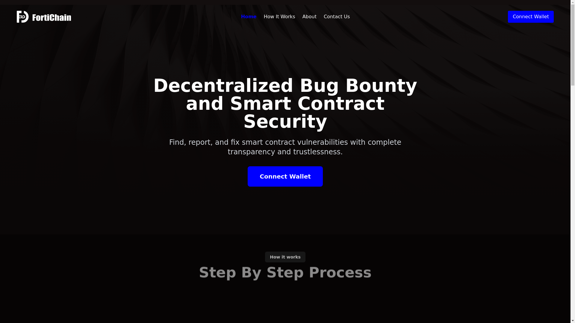 website screenshot of https://forti-chain.xyz/