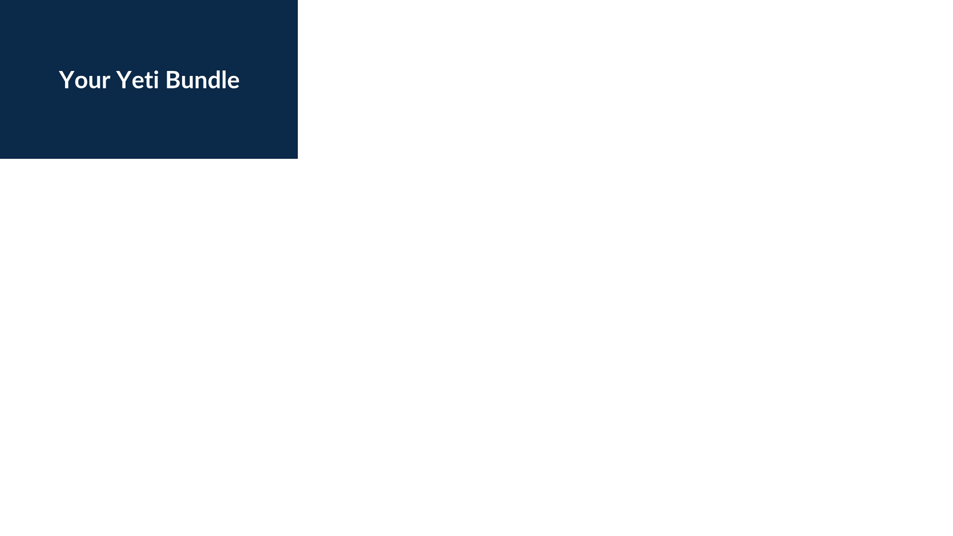 website screenshot of https://placehold.co/600x320/0b2948/ffffff?text=Your+Yeti+Bundle