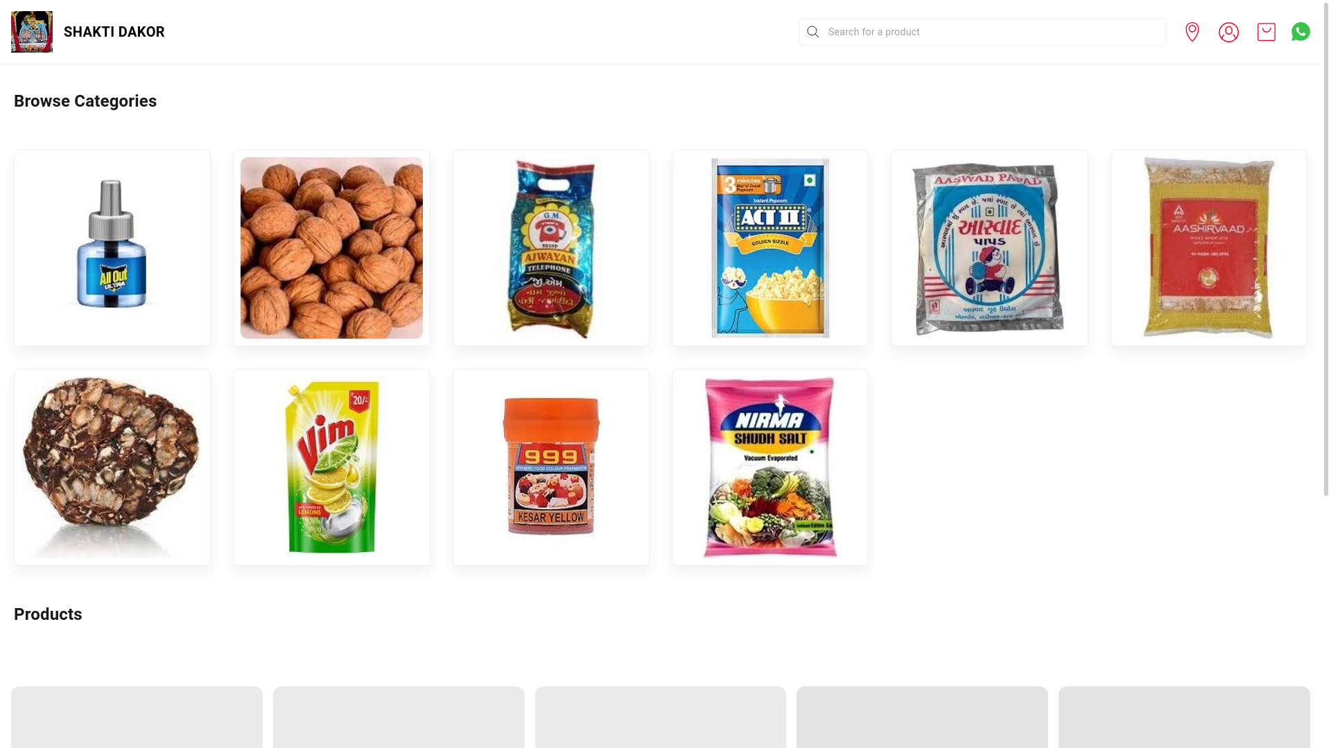 website screenshot of https://shaktidakor.online/