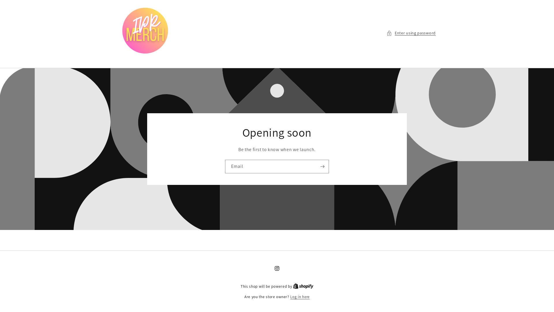 website screenshot of https://iprmerch.com/