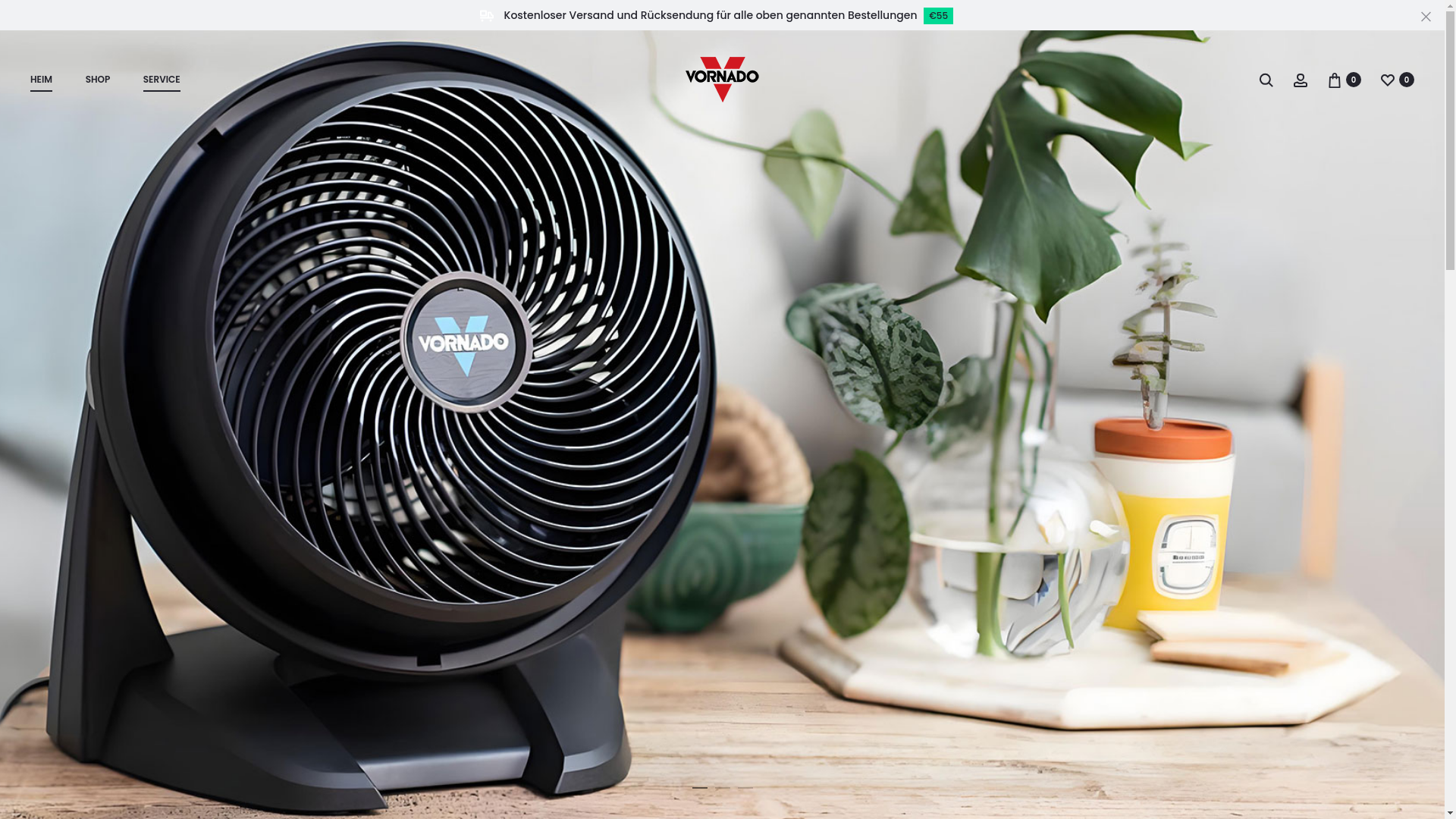 website screenshot of https://www.vornados.de/