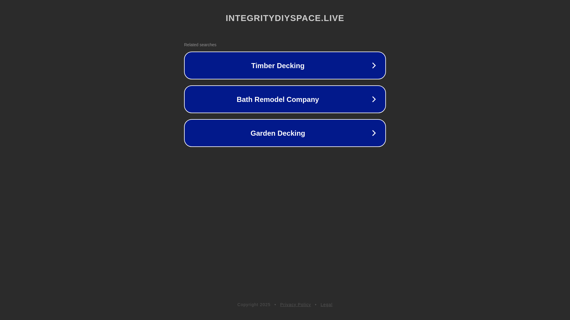 website screenshot of https://integritydiyspace.live/