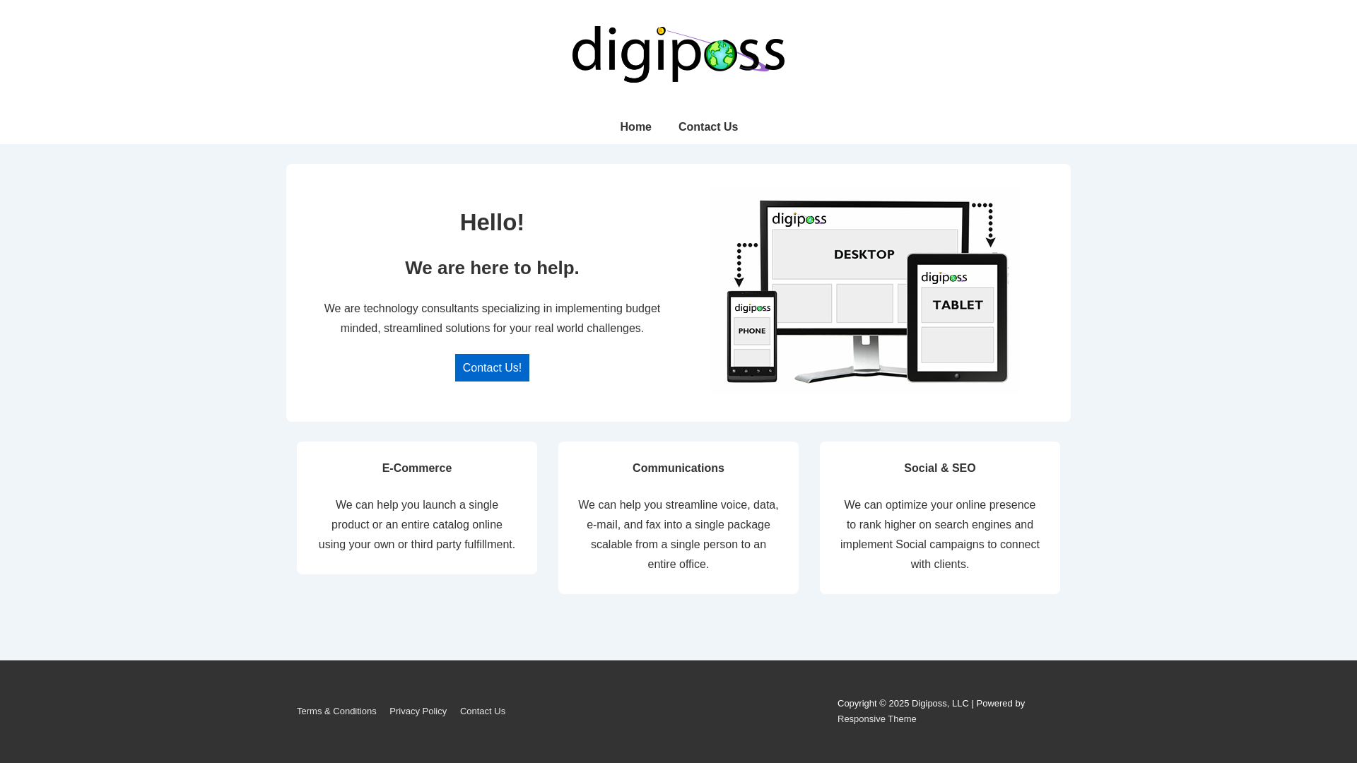 website screenshot of https://digiposs.com/