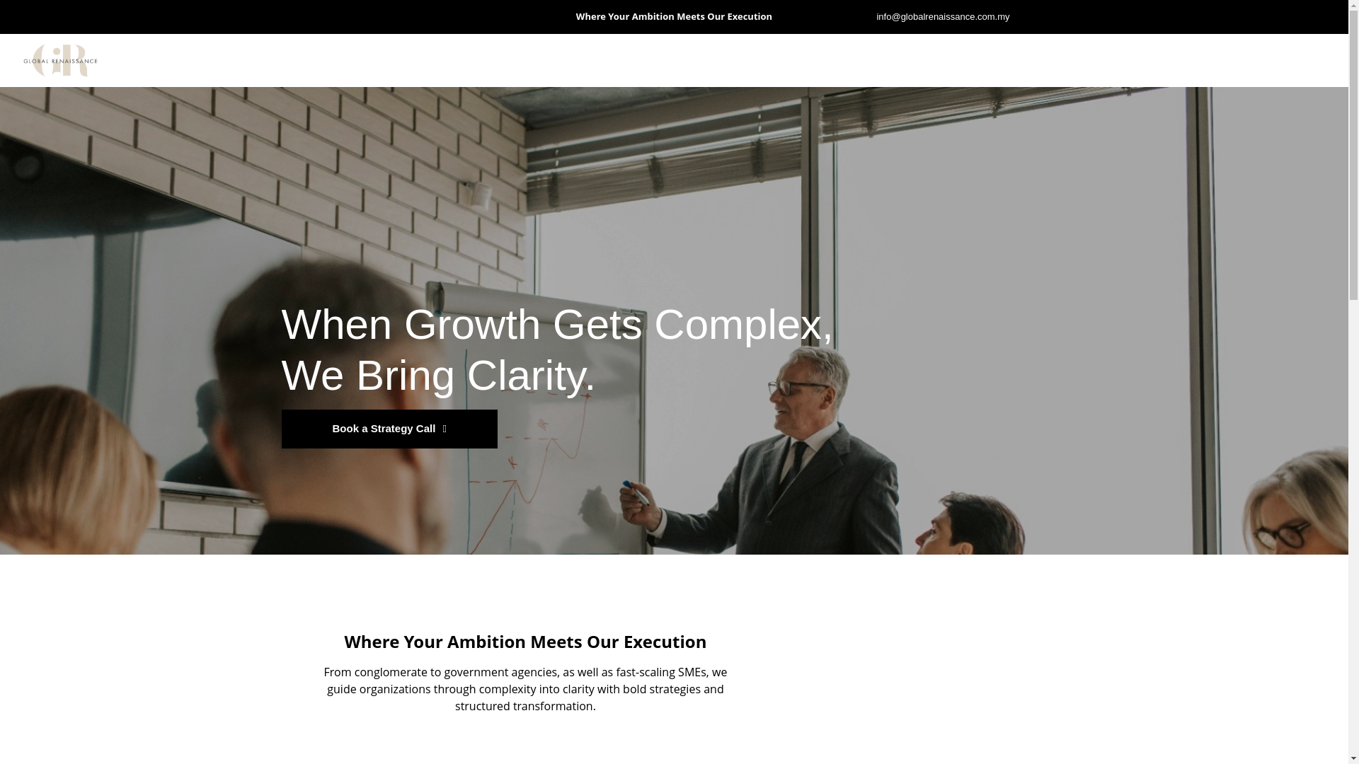 website screenshot of https://globalrenaissance.com.my/