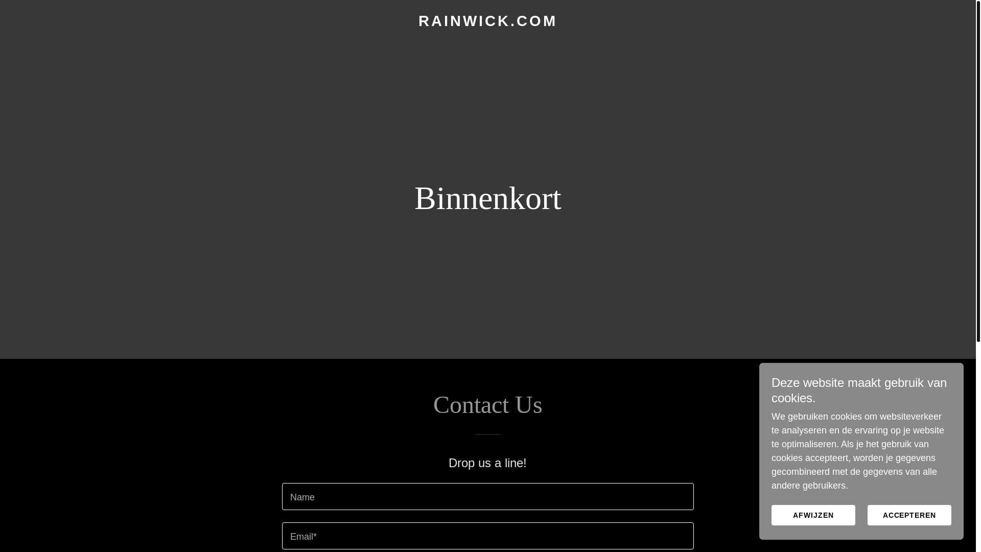 website screenshot of https://rainwick.com/