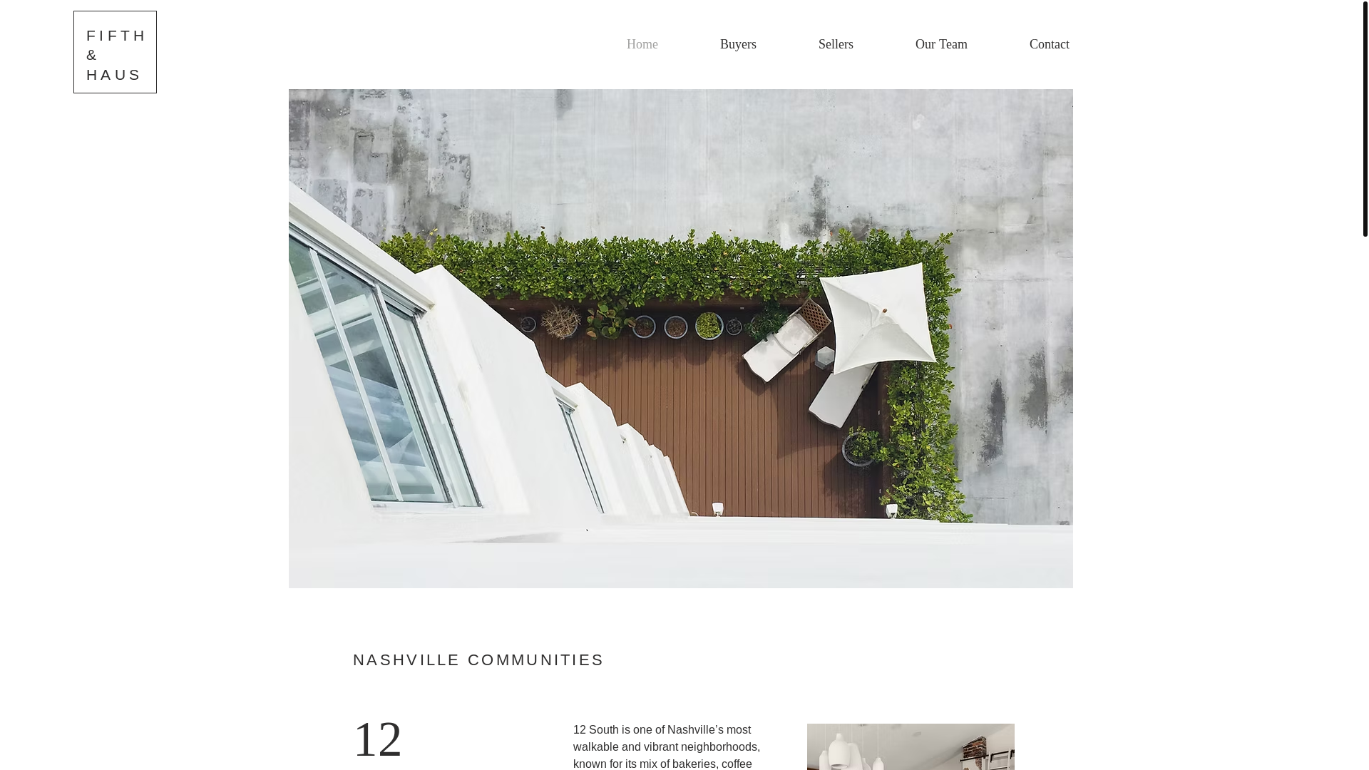 website screenshot of https://fifthandhaus.com/