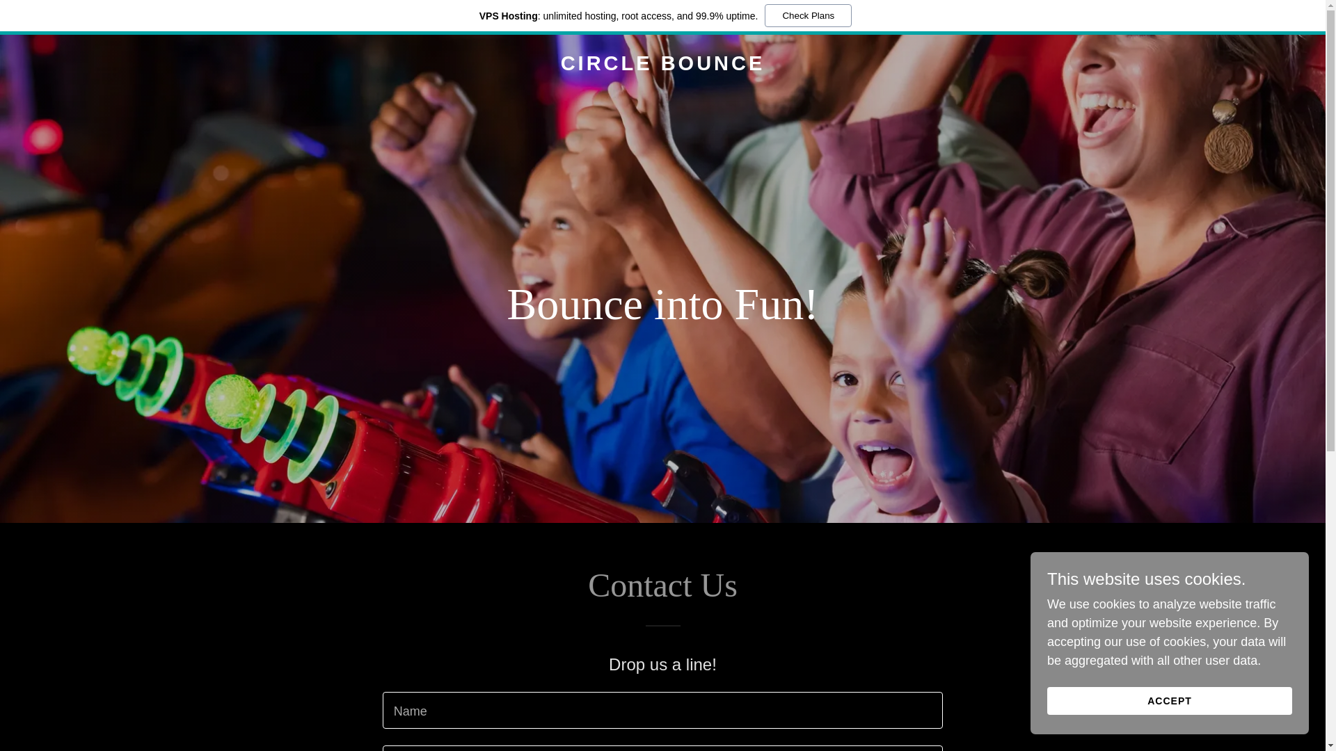 website screenshot of https://circlebouncin.com/