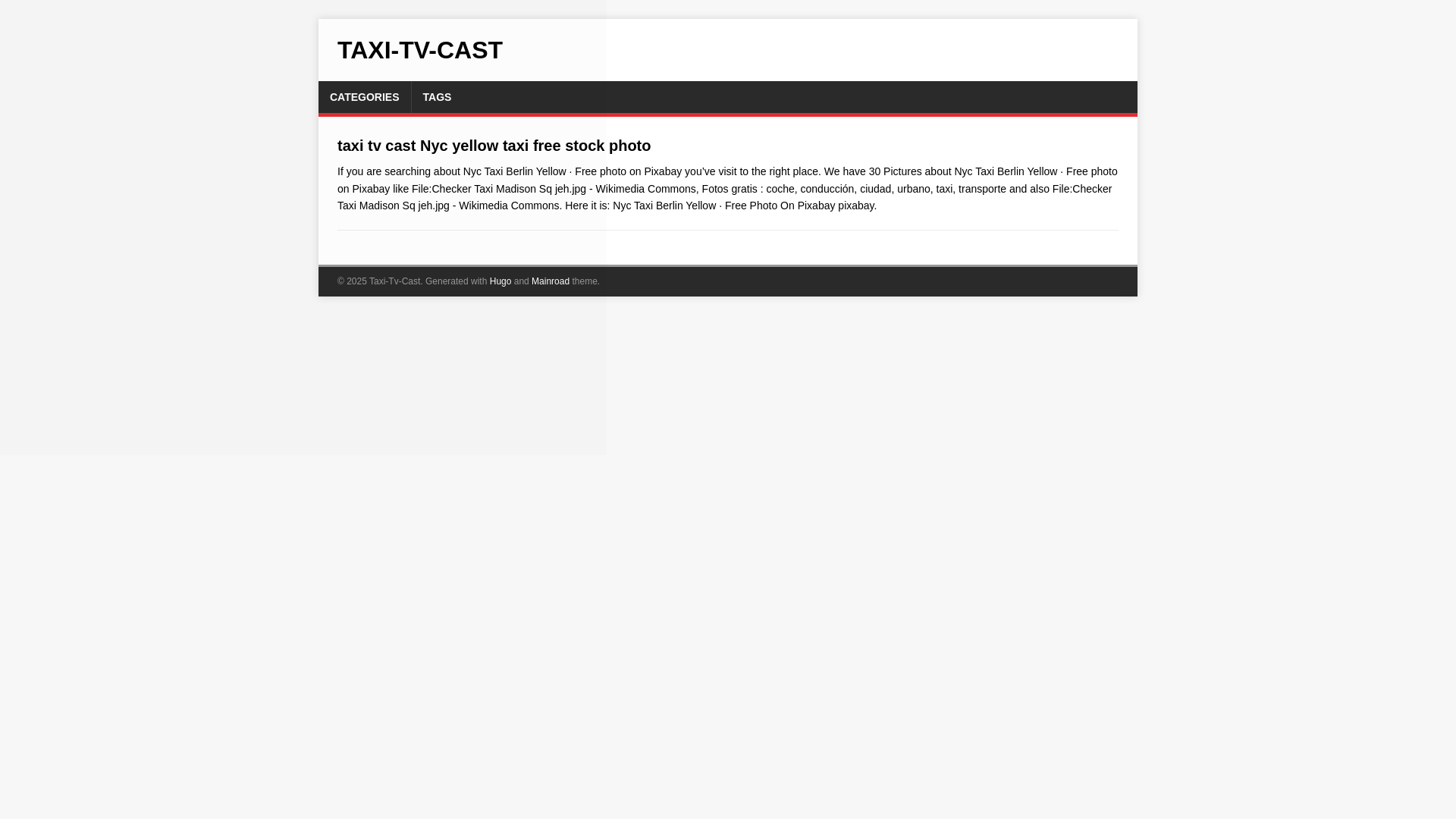website screenshot of https://taxi-tv-cast.pages.dev/