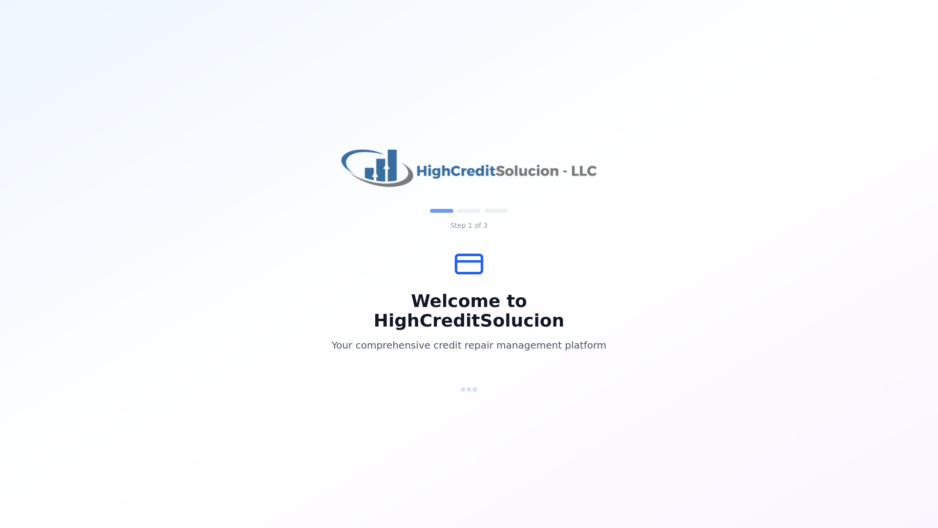 website screenshot of https://highcreditsolucionpro.net/