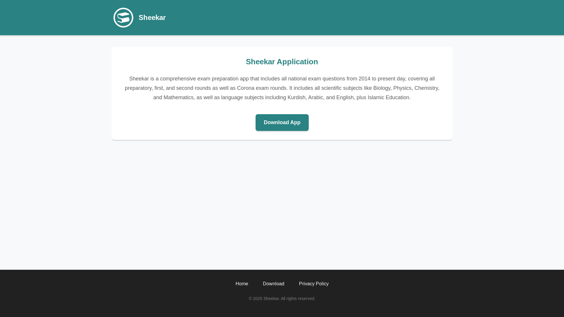 website screenshot of https://sheekar-website.pages.dev/