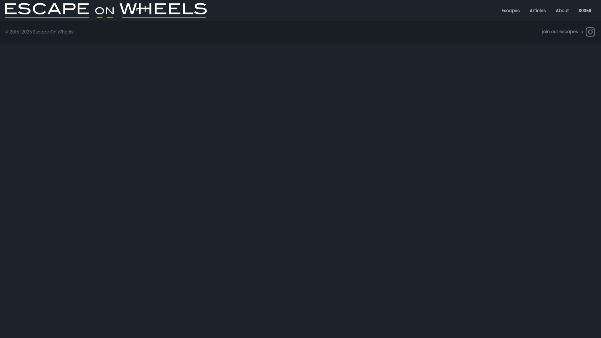 website screenshot of https://escapeonwheels-frontend.pages.dev/