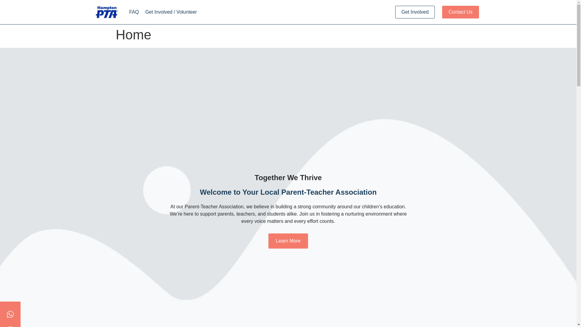 website screenshot of https://hamptonnhpta.org/