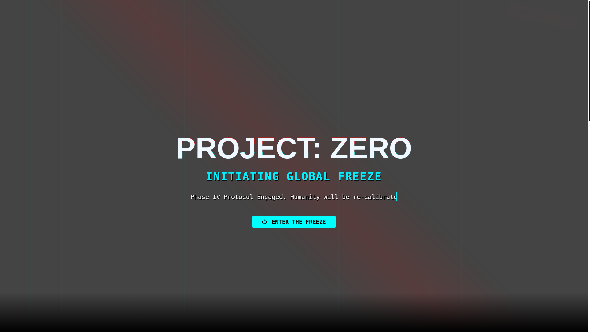 website screenshot of https://zeroproject.fun/