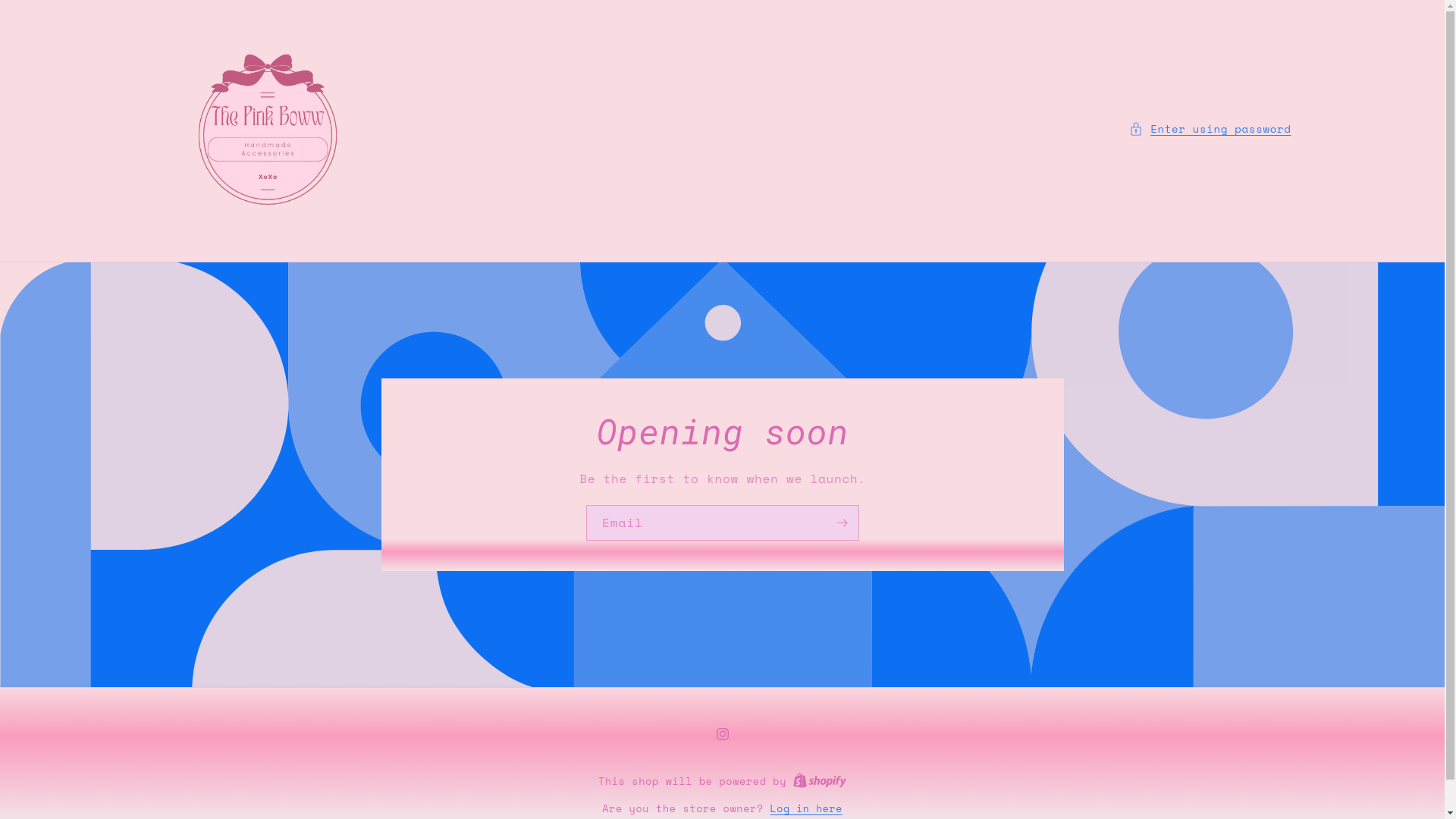 website screenshot of https://thepinkboww.com/
