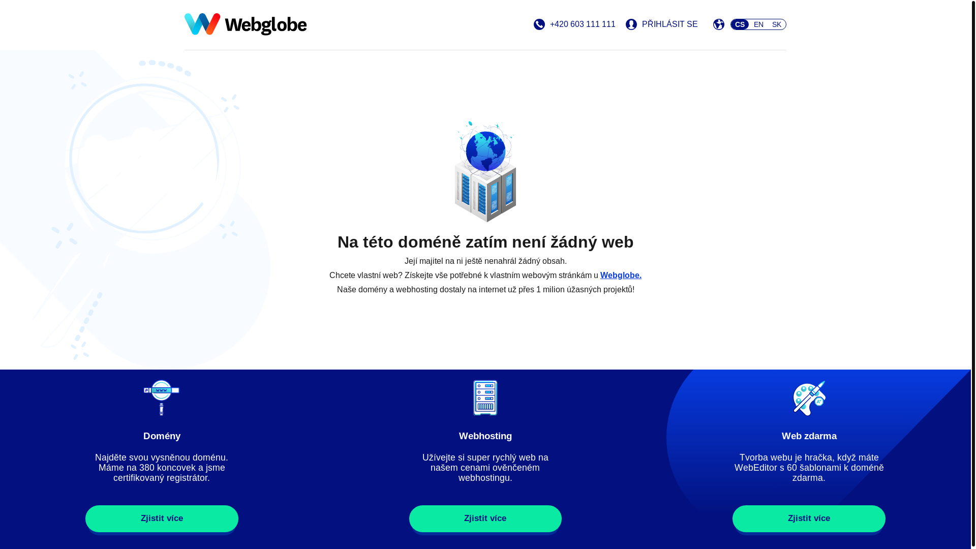 website screenshot of https://cleanhead.cz/