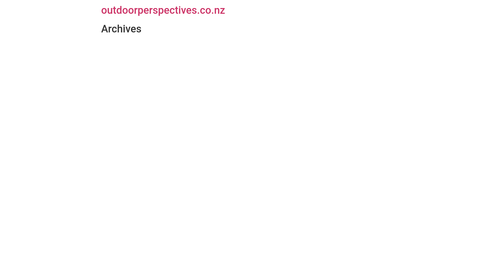 website screenshot of https://outdoorperspectives.co.nz/