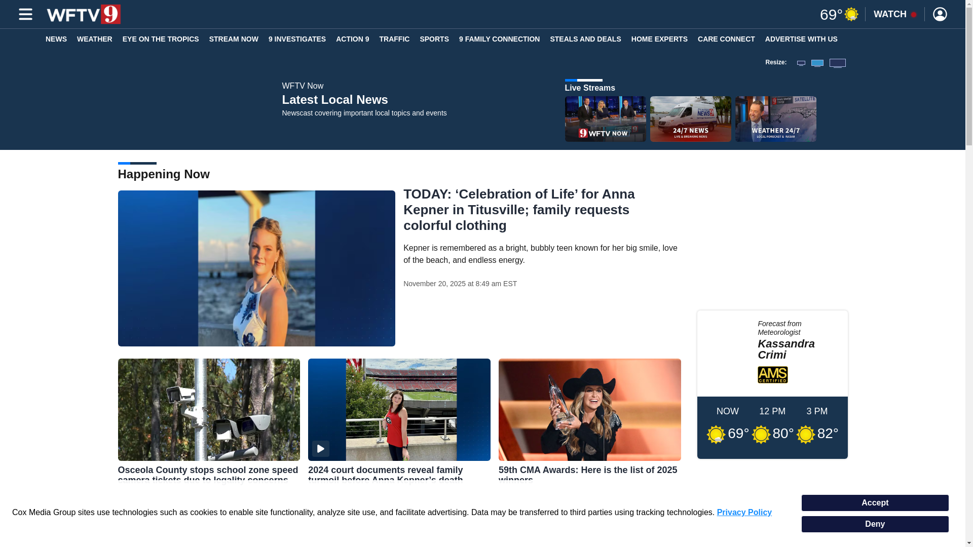 website screenshot of https://www.wftv.com/