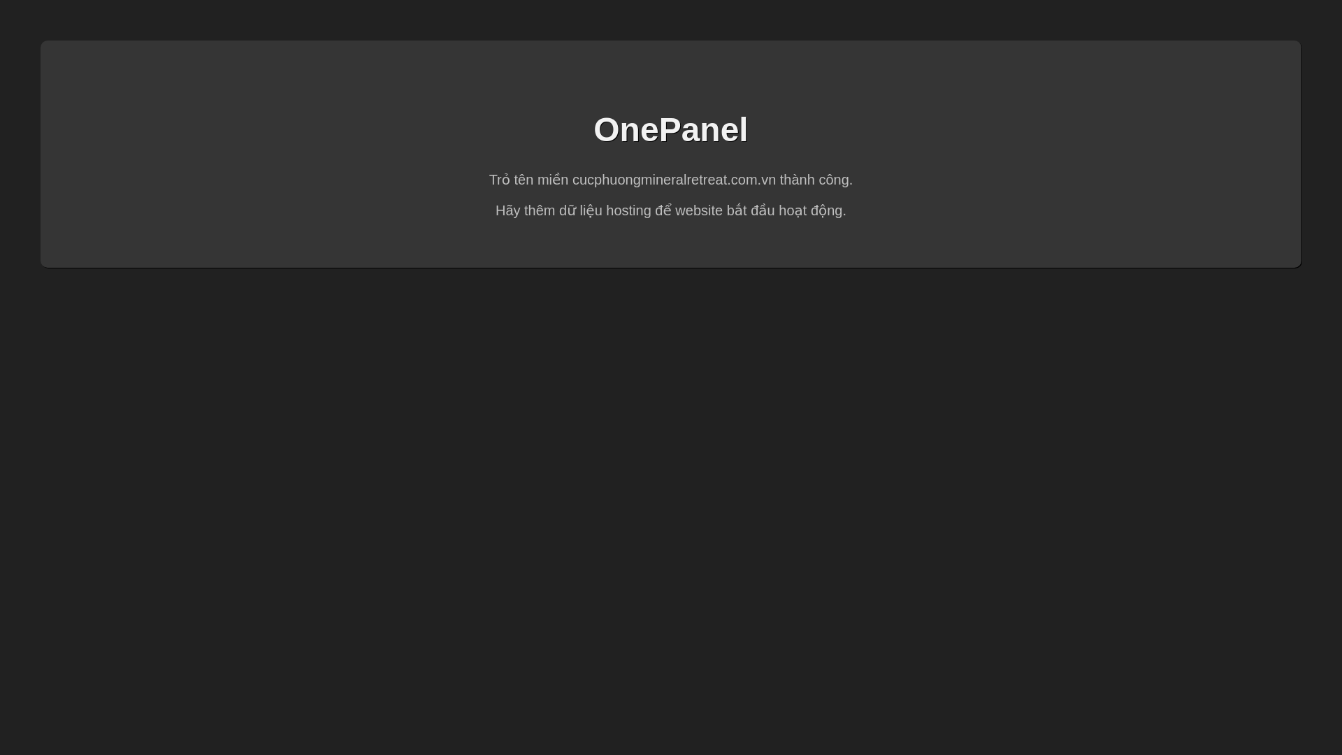 website screenshot of https://cucphuongmineralretreat.com.vn/