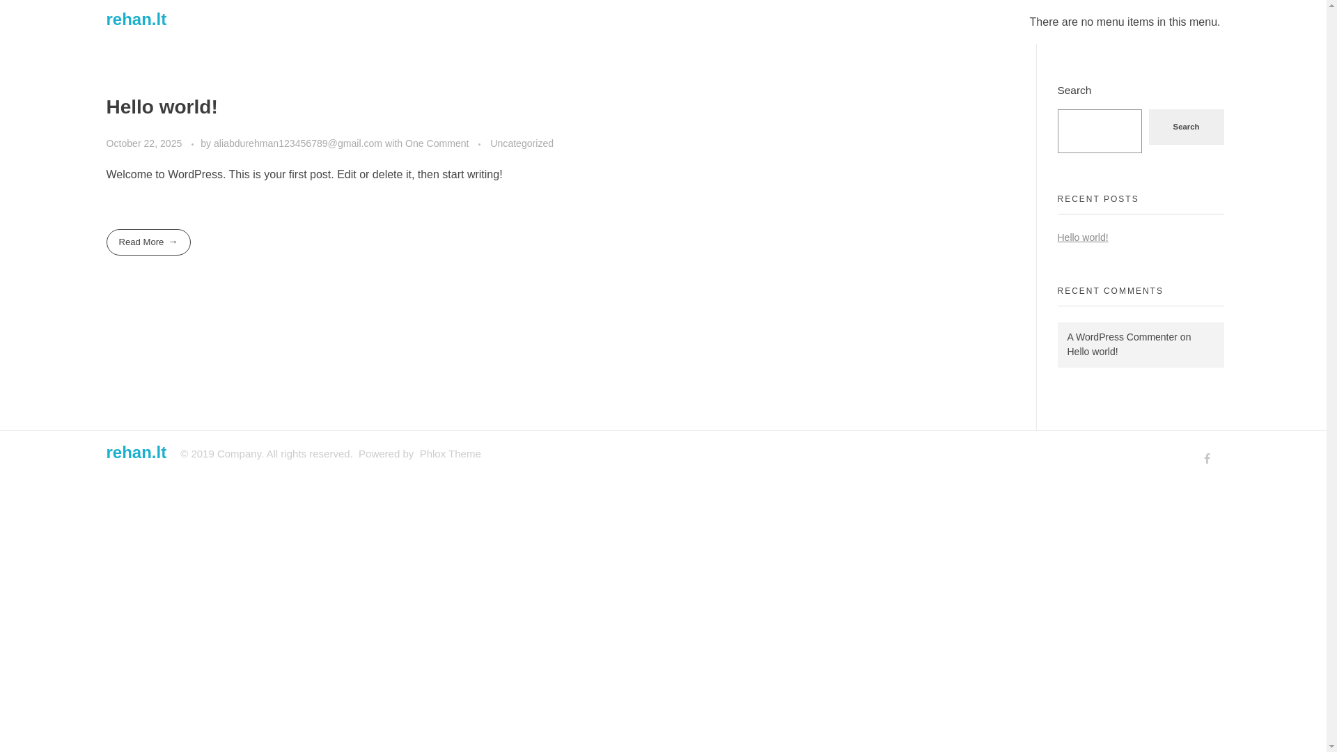 website screenshot of https://rehan.lt/