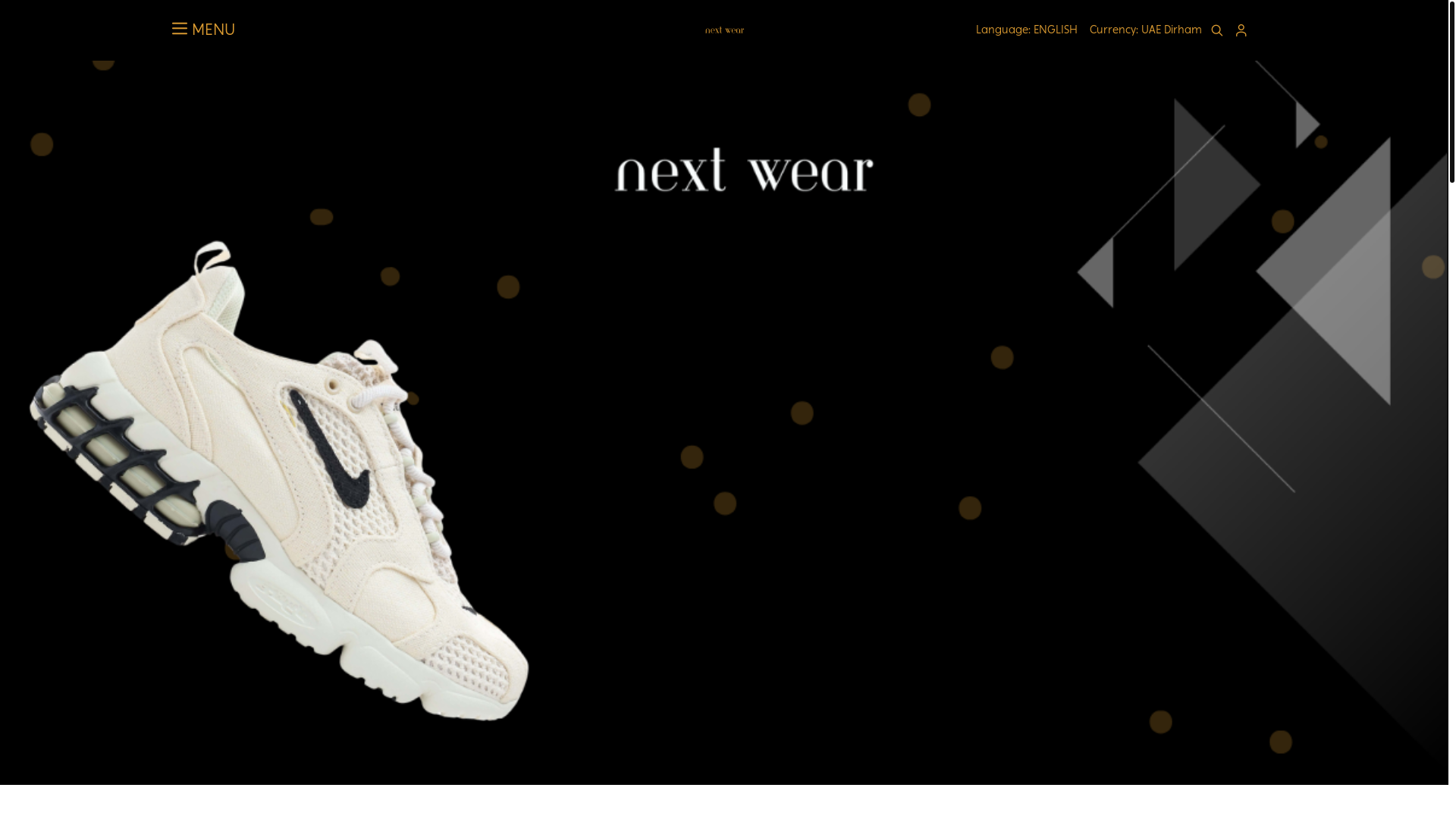 website screenshot of https://nextwearae.com/