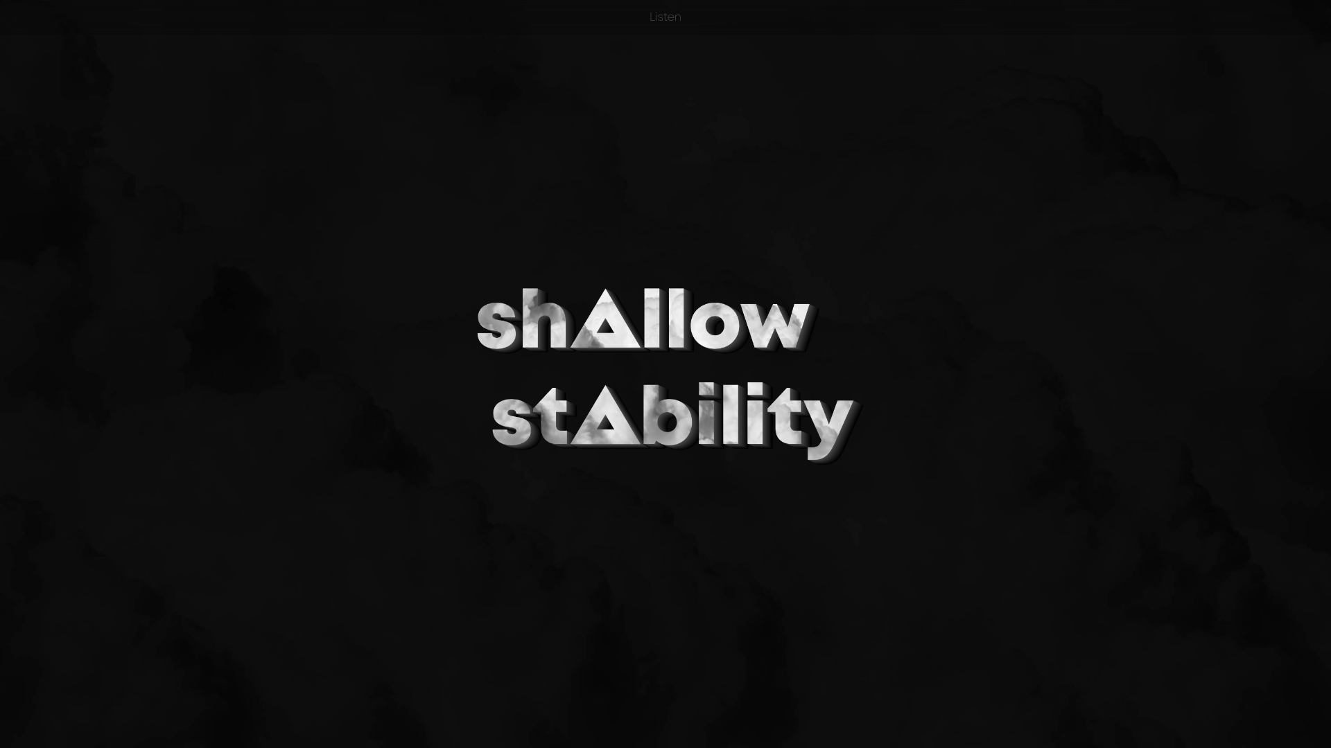 website screenshot of https://shallowstability.com/