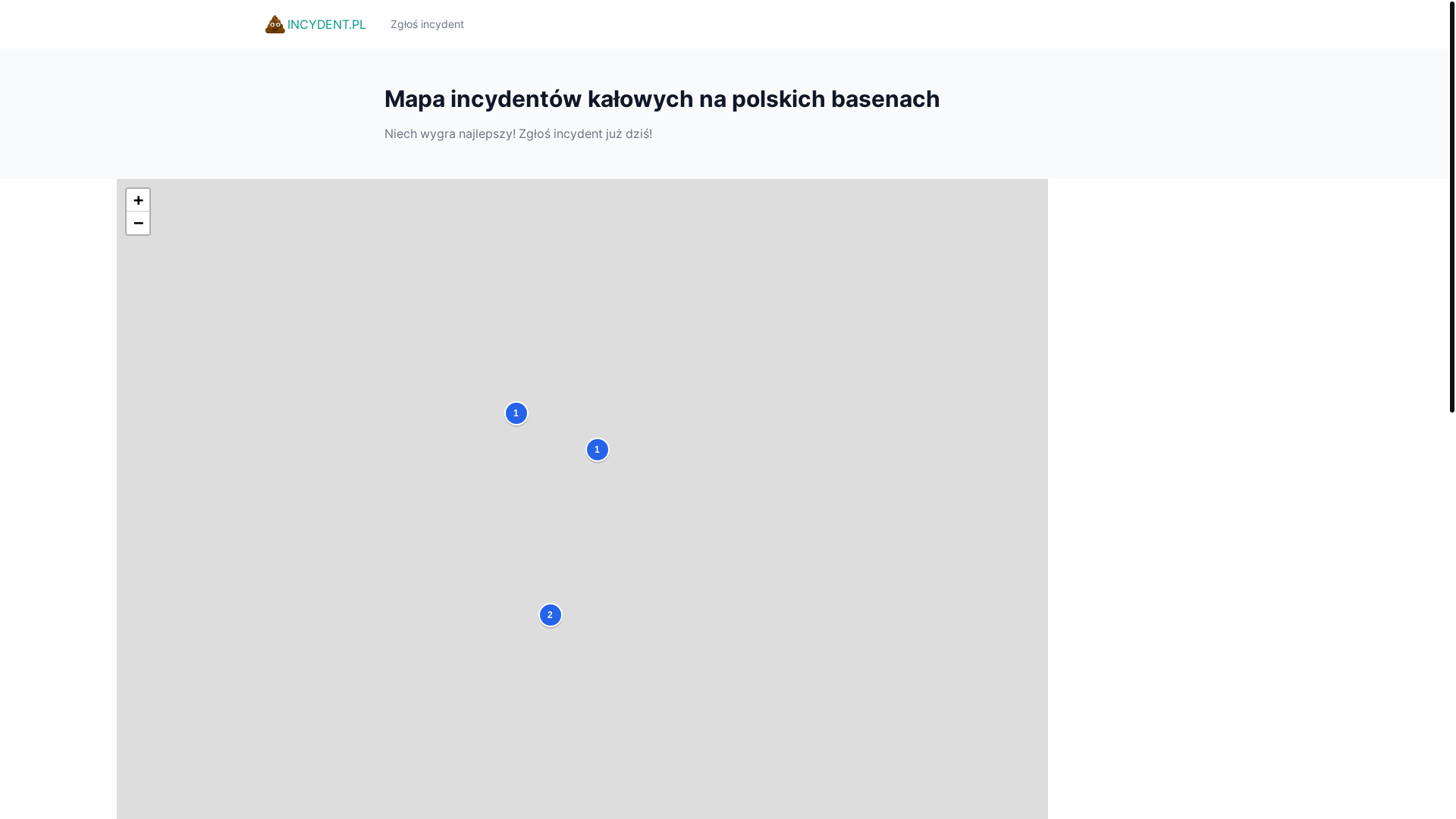 website screenshot of https://incydenty.com/