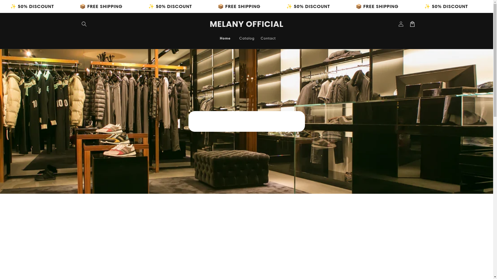 website screenshot of https://melanyofficialint.com/
