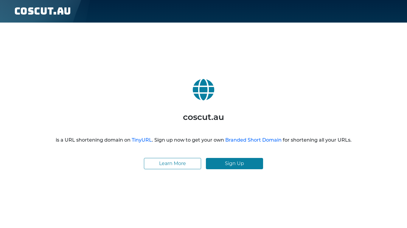 website screenshot of https://coscut.au/