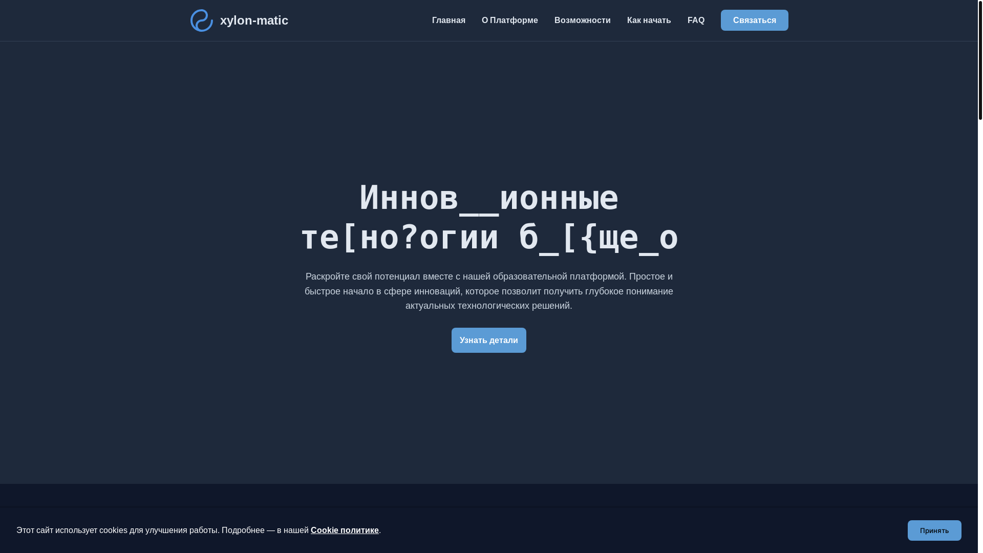 website screenshot of https://xylon-matic.org/