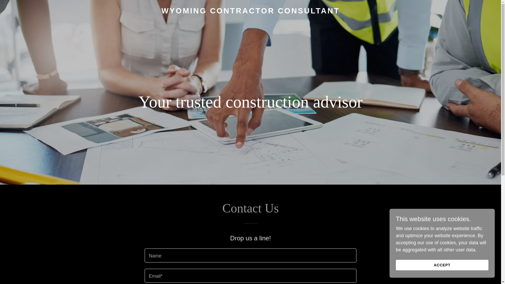 website screenshot of https://wyomingcontractorconsultant.com/