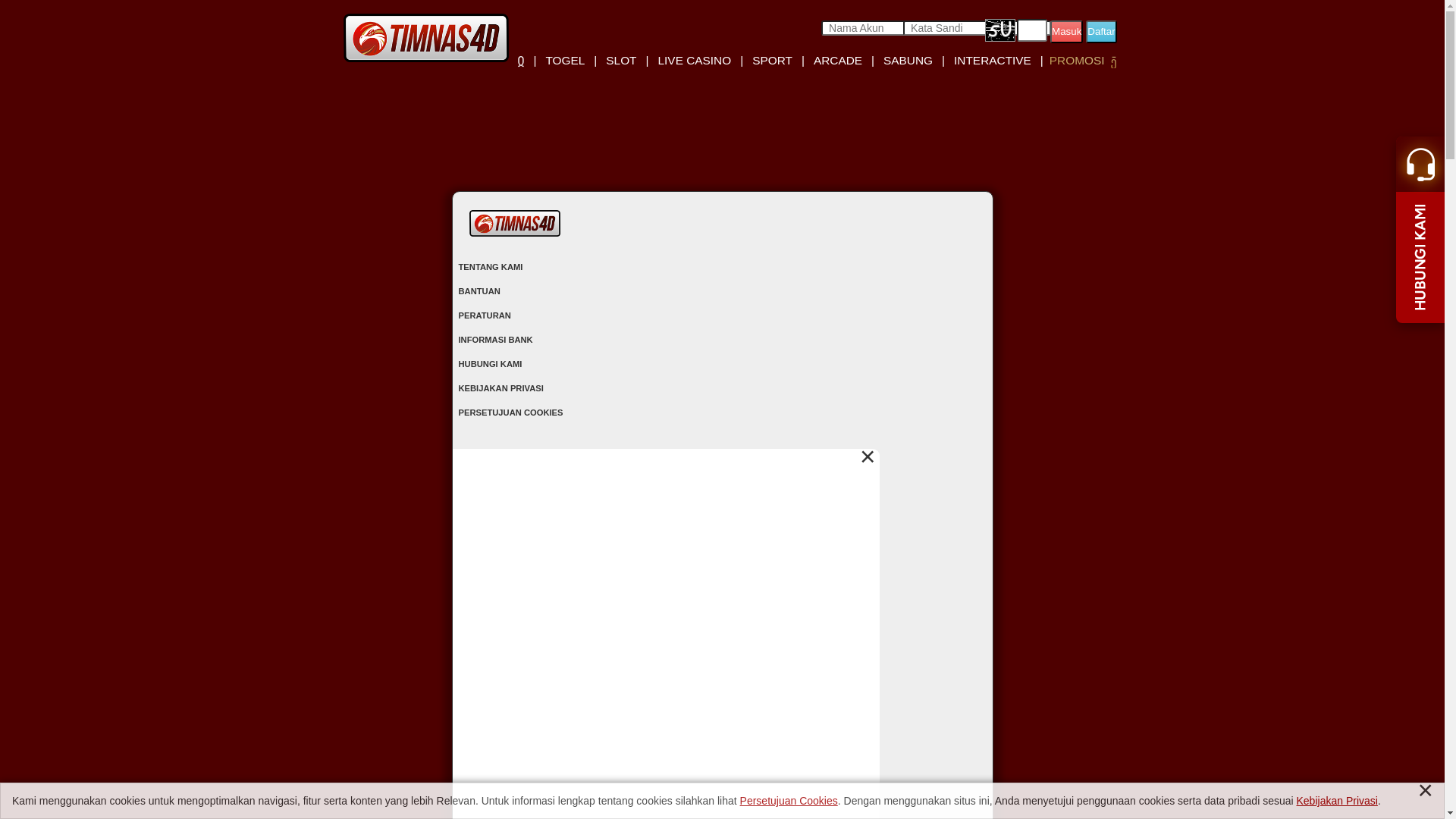 website screenshot of https://timnas4dhengheng.com/