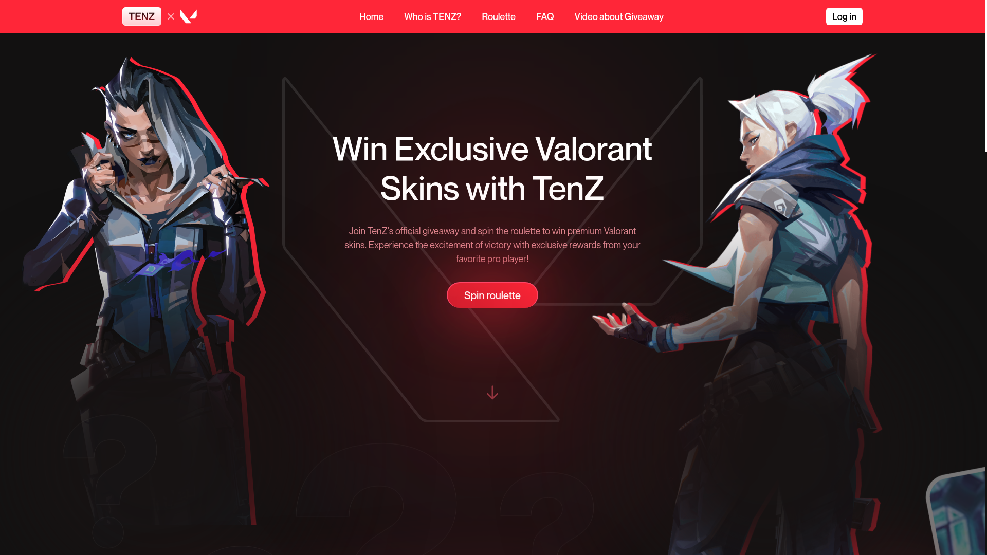 website screenshot of https://easyvalodrop.com/