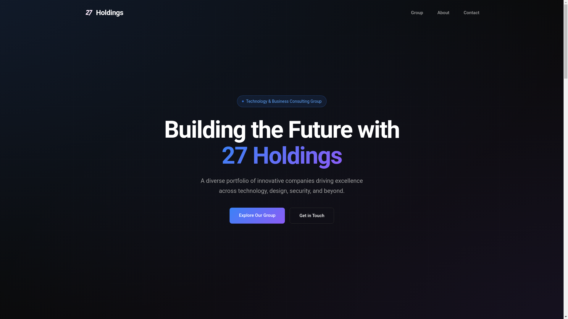 website screenshot of https://holdings-99h99.kinsta.page