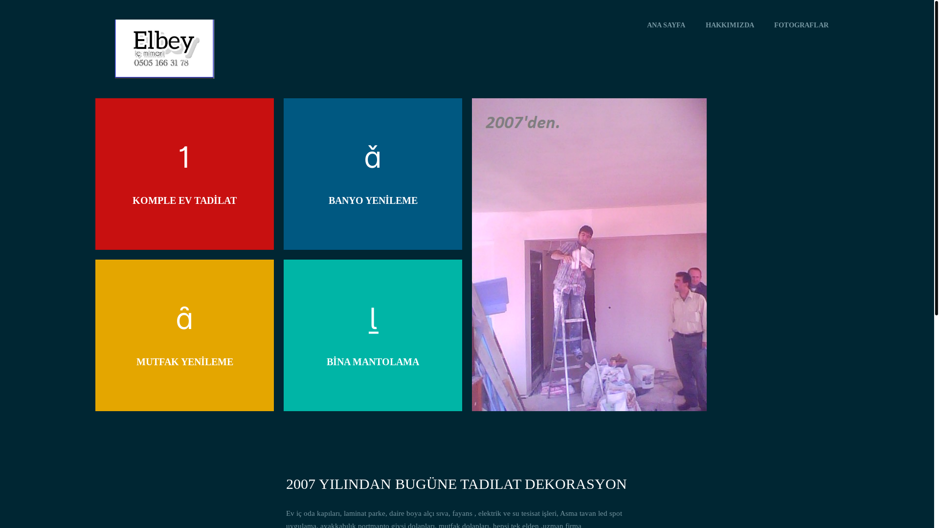 website screenshot of https://elbeyyapi.com.tr/