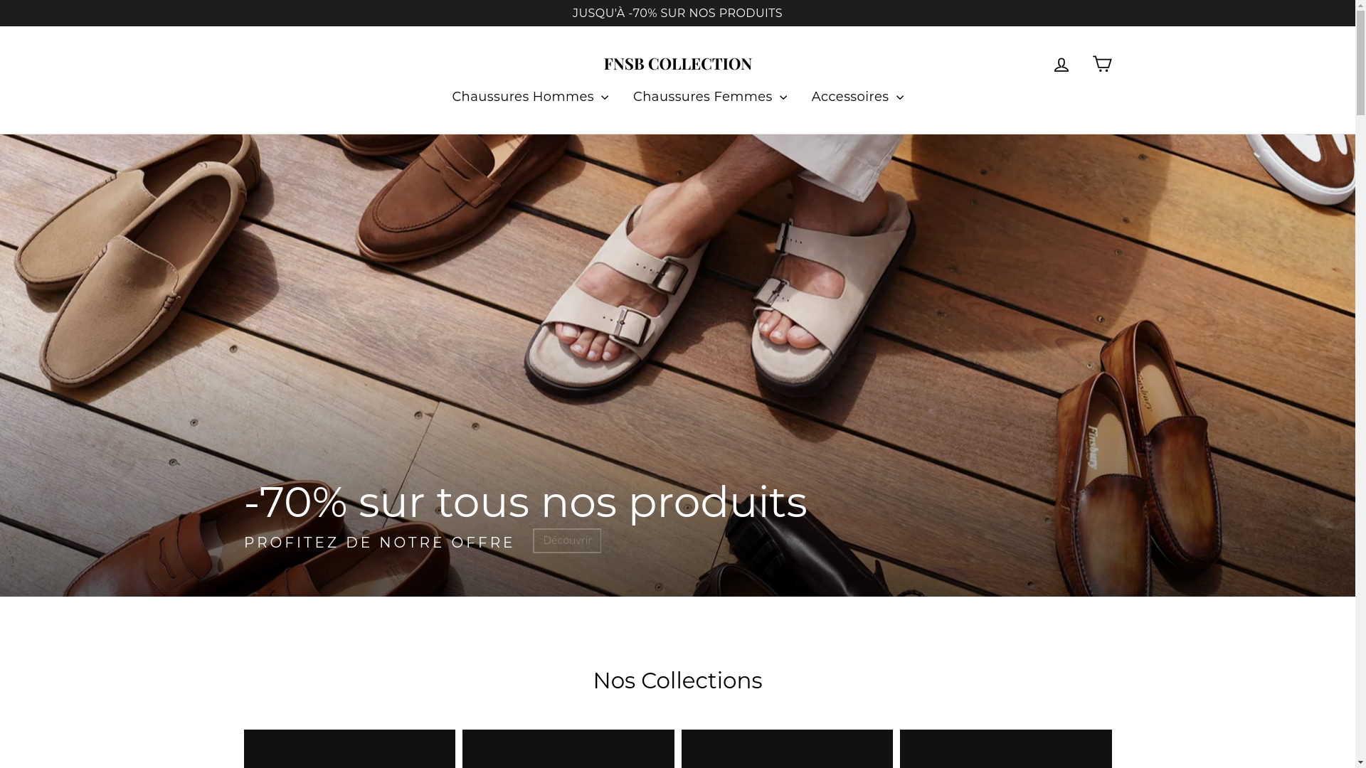 website screenshot of https://fnsb-collection.shop/
