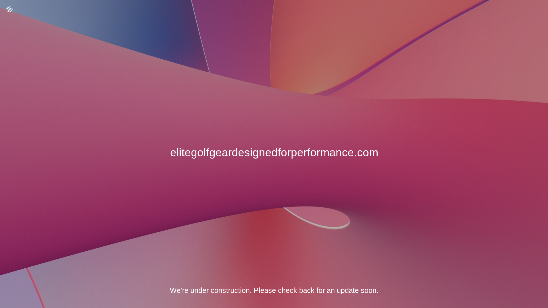 website screenshot of https://elitegolfgeardesignedforperformance.com/