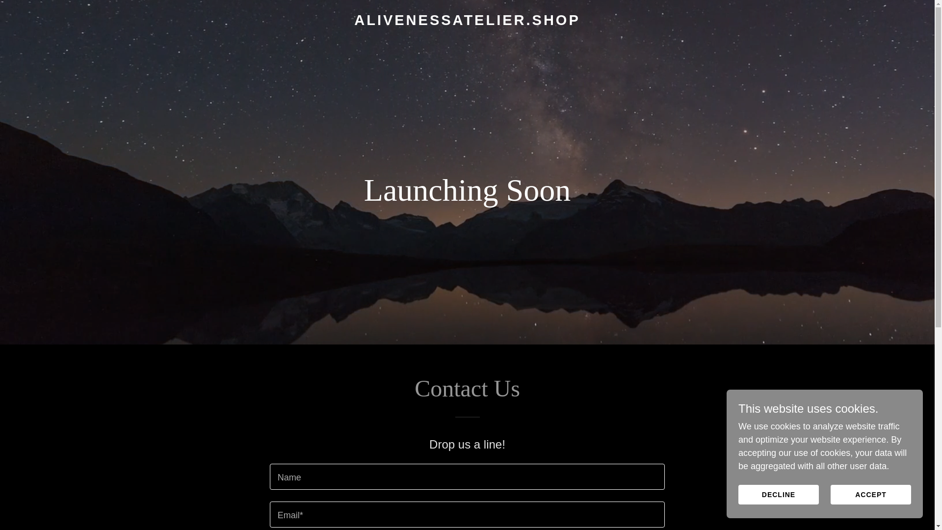 website screenshot of https://alivenessatelier.shop/