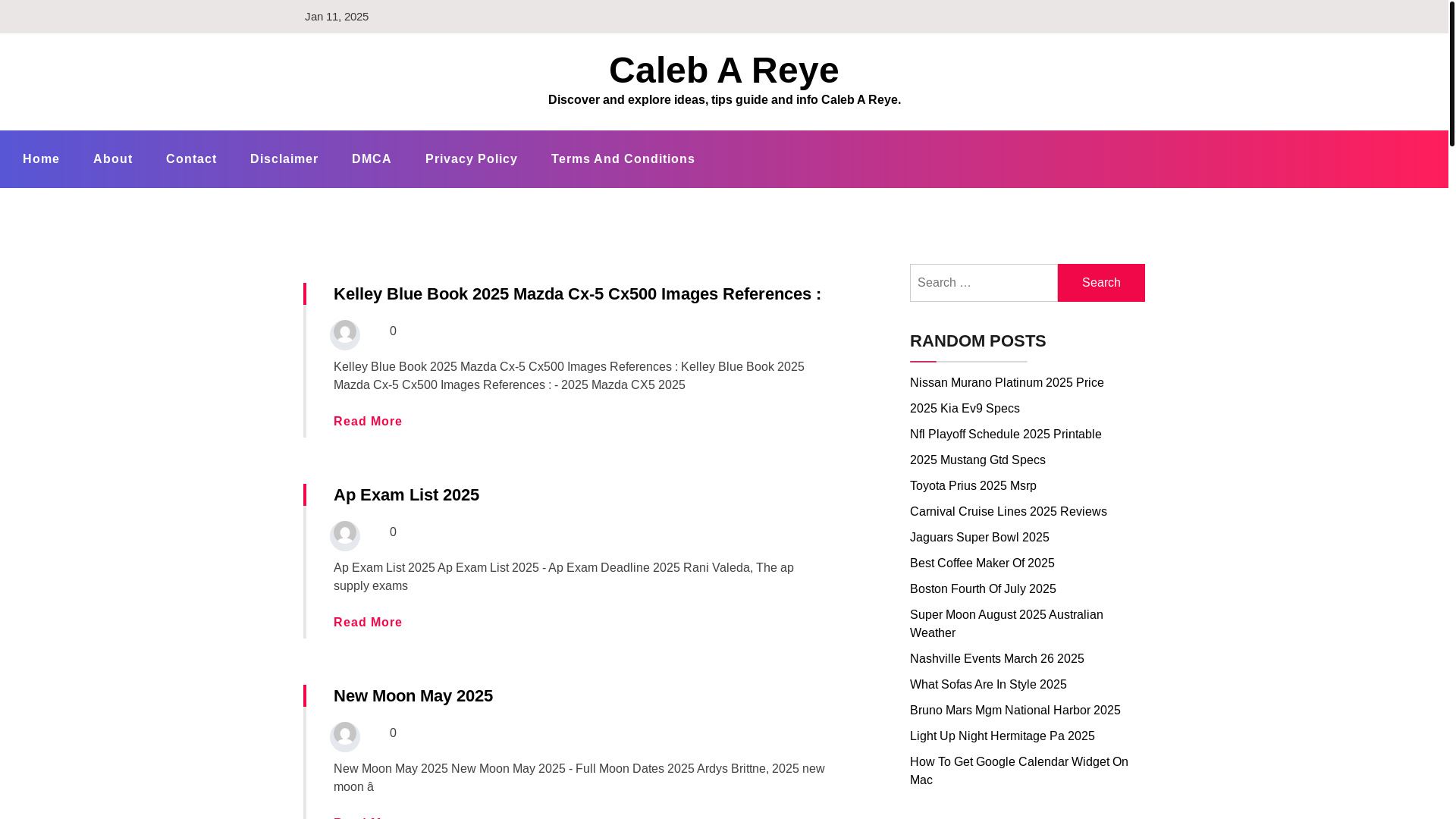 website screenshot of https://calebareye.pages.dev/