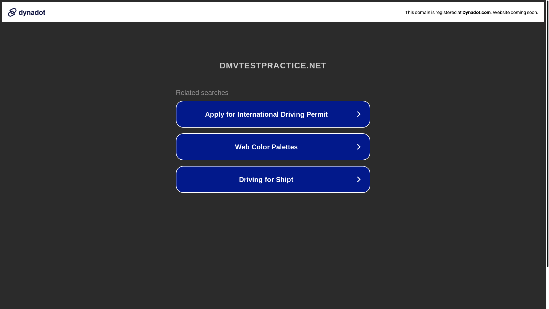 website screenshot of https://dmvtestpractice.net/