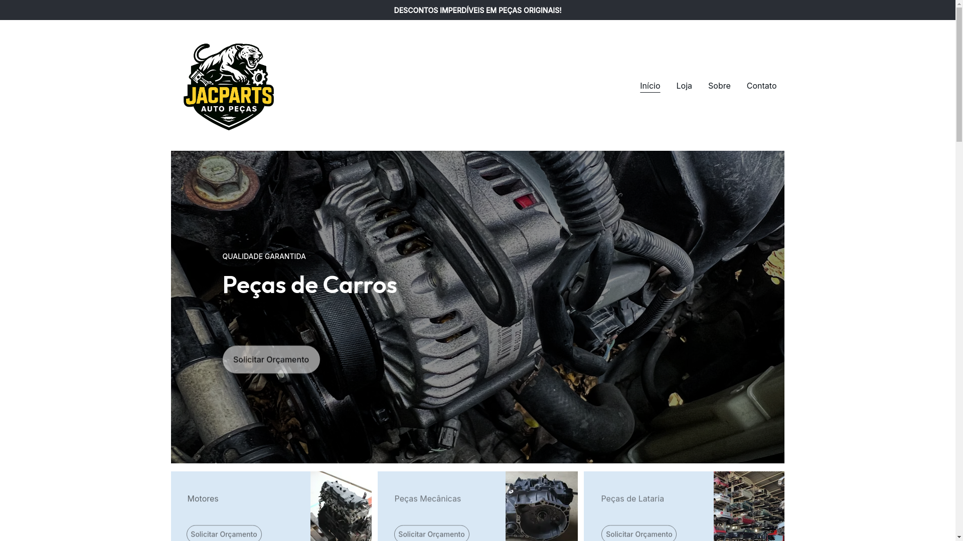 website screenshot of https://carautopecas.com/