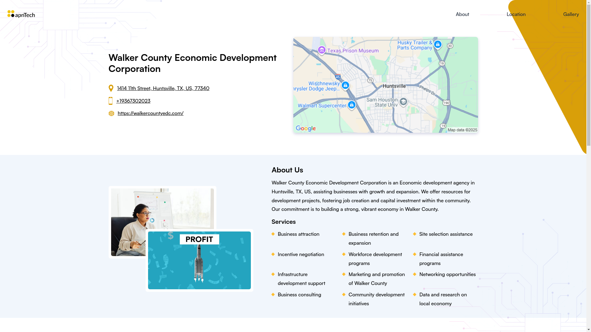 website screenshot of https://walkercountyeconomicdevelopmentcorporation.online/
