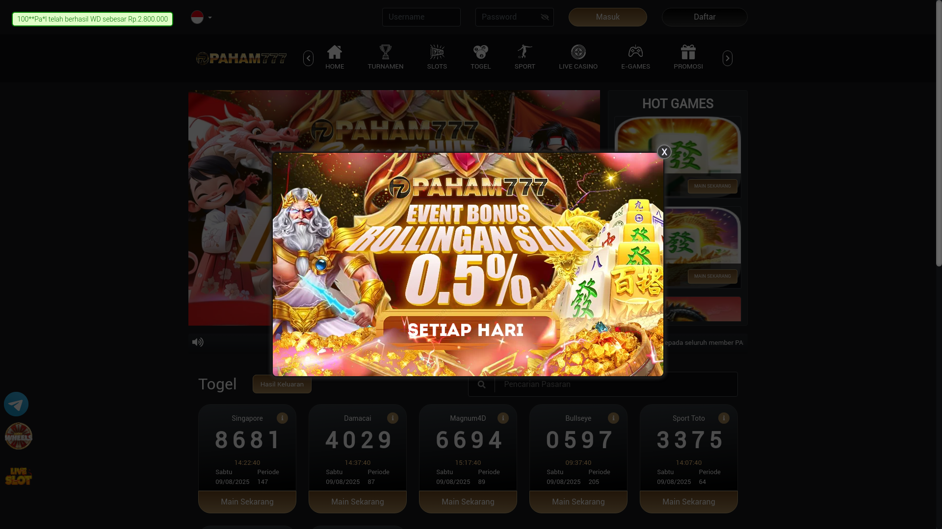 website screenshot of https://pahamkuning.pro/