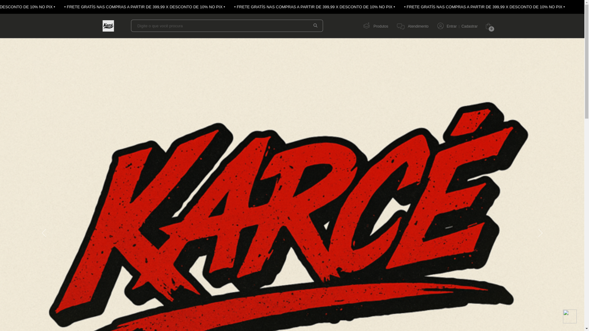 website screenshot of https://karce.com.br/