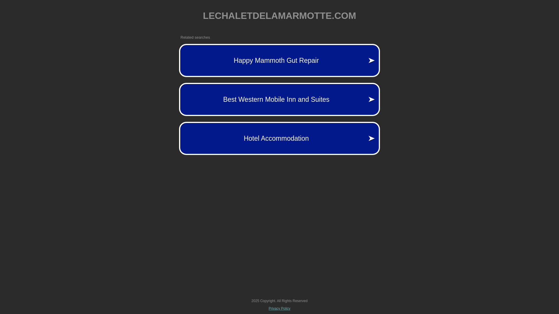 website screenshot of https://lechaletdelamarmotte.com/