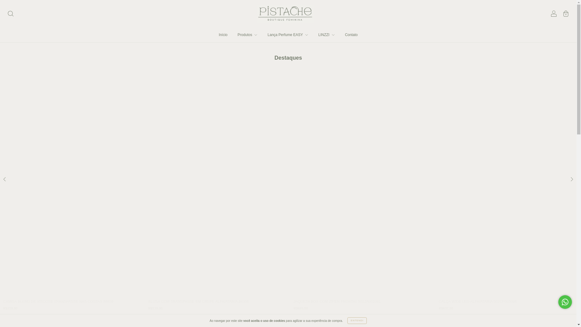 website screenshot of https://pistacheboutique.com.br/