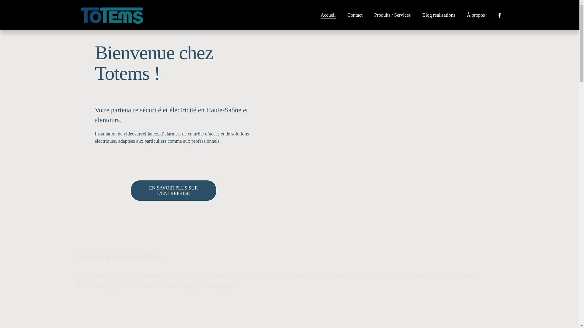 website screenshot of https://totems-bfc.fr/