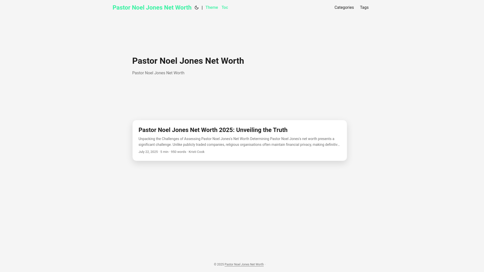 website screenshot of https://pastor-noel-jones-net-worth.pages.dev/