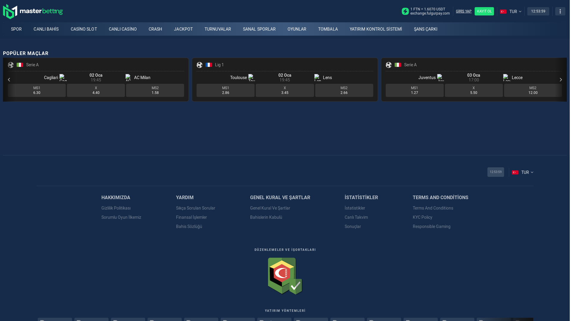 website screenshot of https://masterbettting522.com/
