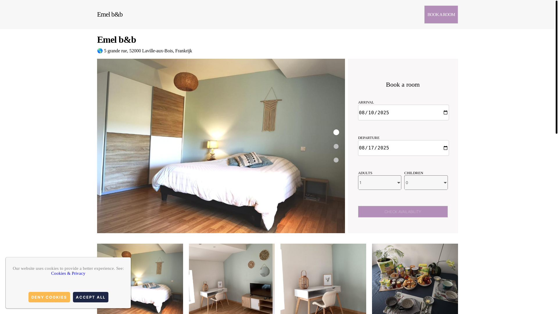 website screenshot of https://emel-b-b.com.es/