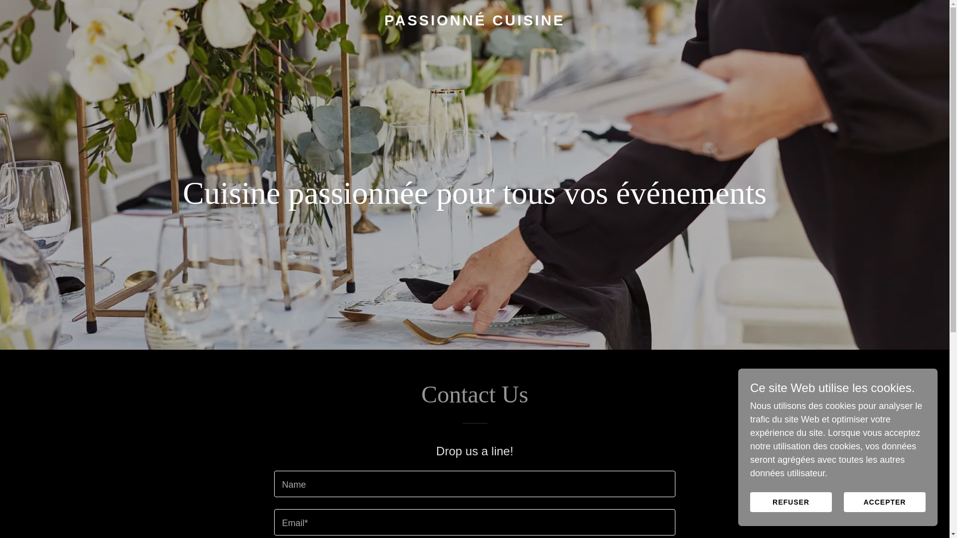 website screenshot of https://passionne-cuisine.com/